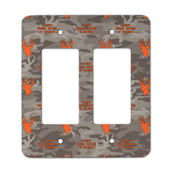 Hunting Camo Rocker Style Light Switch Cover - Two Switch (Personalized)