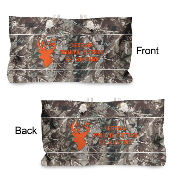 Hunting Camo Large Rope Tote - From & Back View