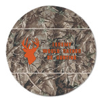 Hunting Camo Round Linen Placemat - Single Sided (Personalized)