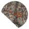 Hunting Camo Round Linen Placemats - Front (folded corner double sided)