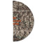 Hunting Camo Round Linen Placemats - HALF FOLDED (double sided)