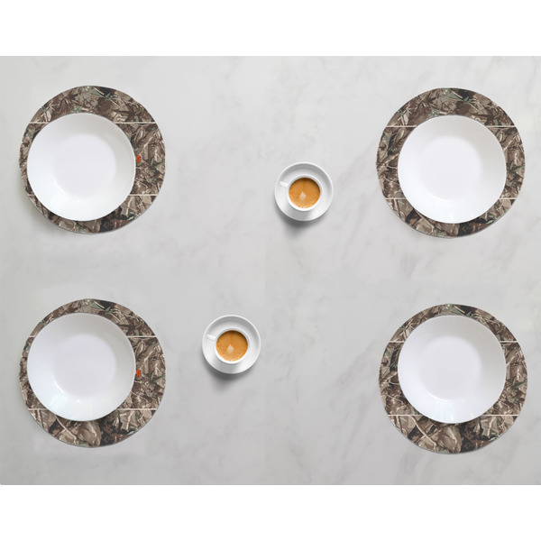 Hunting Camo Round Linen Placemats - LIFESTYLE (set of 4)