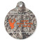 Hunting Camo Round Pet ID Tag - Large - Front