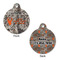 Hunting Camo Round Pet Tag - Front & Back