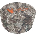 Hunting Camo Round Pouf Ottoman (Personalized)