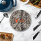 Hunting Camo Round Stone Trivet - In Context View