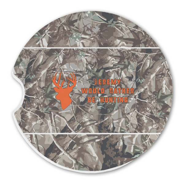 Hunting Camo Sandstone Car Coaster - Single