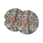 Hunting Camo Sandstone Car Coasters (Personalized)