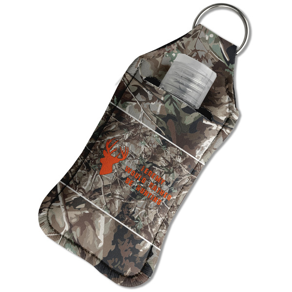 Hunting Camo Sanitizer Holder Keychain - Large in Case