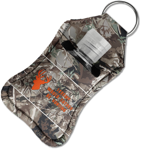 Hunting Camo Sanitizer Holder Keychain - Small in Case