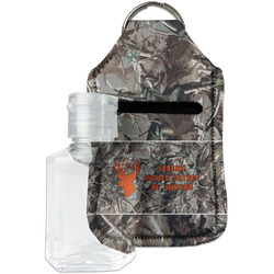 Hunting Camo Hand Sanitizer & Keychain Holder - Small (Personalized)
