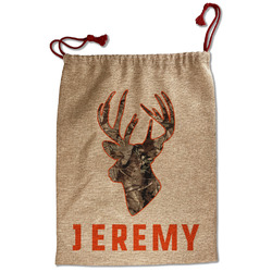 Hunting Camo Santa Sack - Front (Personalized)