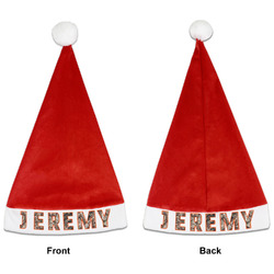 Hunting Camo Santa Hat - Front & Back (Personalized)