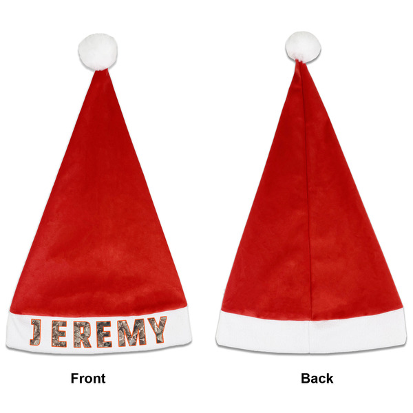 Hunting Camo Santa Hats - Front and Back (Single Print) APPROVAL
