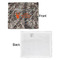 Hunting Camo Security Blanket - Front & White Back View