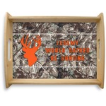 Hunting Camo Natural Wooden Tray - Large (Personalized)