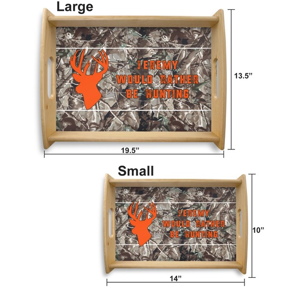 Hunting Camo Serving Tray Wood Sizes