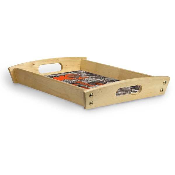 Hunting Camo Serving Tray Wood Small - Corner