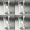 Hunting Camo Set of Four Engraved Beer Glasses - Individual View