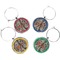 Hunting Camo Wine Charms (Set of 4) (Personalized)