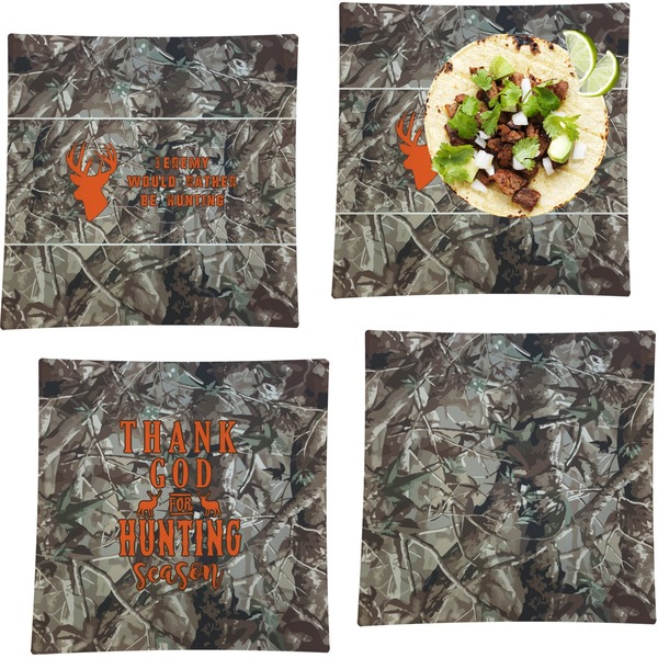 Hunting Camo Set of Square Dinner Plates