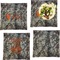 Hunting Camo Set of 4 Glass Square Lunch / Dinner Plate 9.5" (Personalized)