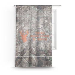 Hunting Camo Sheer Curtain (Personalized)