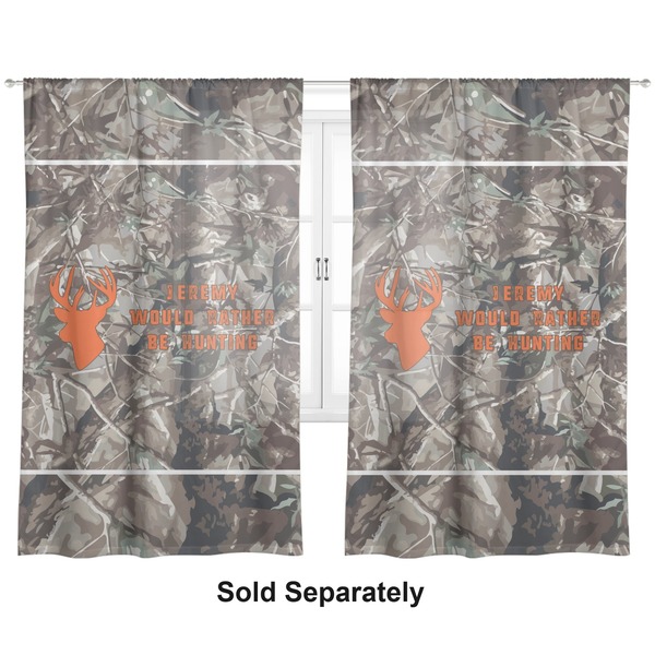 Hunting Camo Sheer Curtains Double