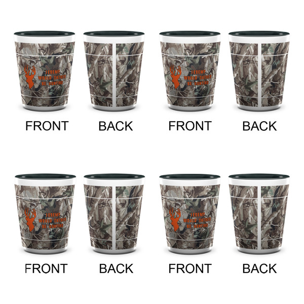 Hunting Camo Shot Glassess - Two Tone - Set of 4 - APPROVAL