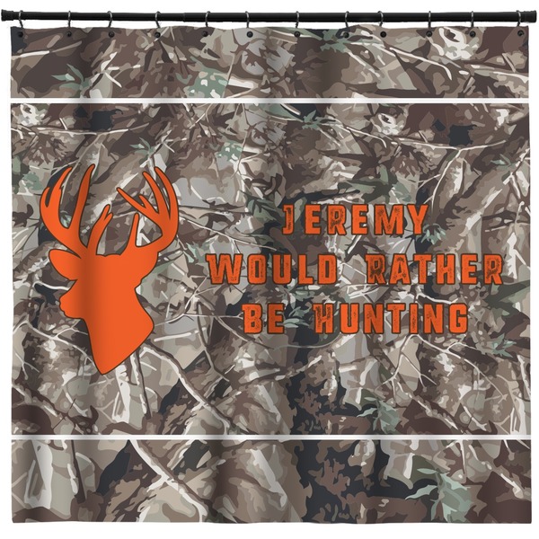 Custom Hunting Camo Shower Curtain - Custom Size (Personalized)