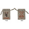 Hunting Camo Small Burlap Gift Bag - Front & Back (Personalized)
