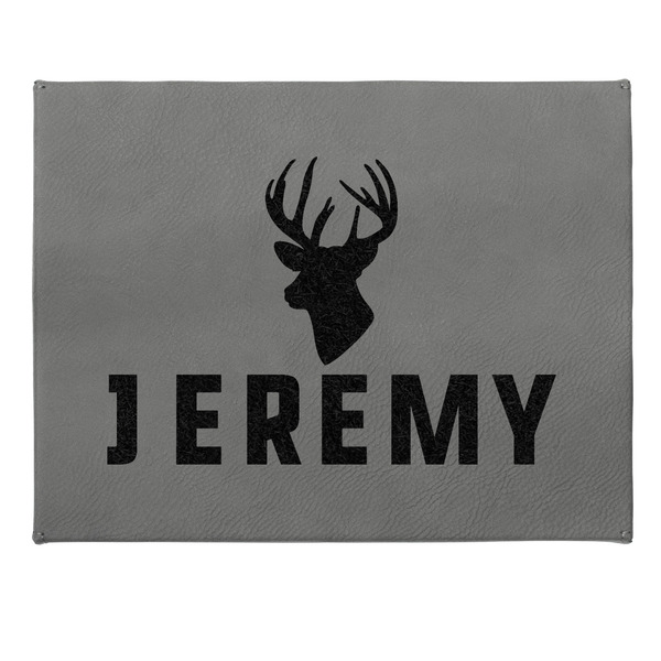 Hunting Camo Small Engraved Gift Box with Leather Lid - Approval