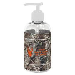 Hunting Camo Plastic Soap / Lotion Dispenser (8 oz - Small - White) (Personalized)