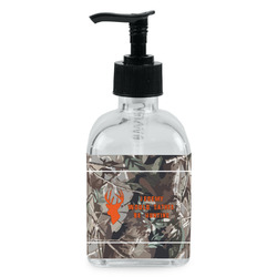 Hunting Camo Glass Soap & Lotion Bottle - Single Bottle (Personalized)