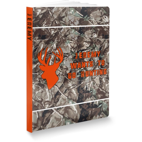 Custom Hunting Camo Softbound Notebook - 7.25" x 10" (Personalized)