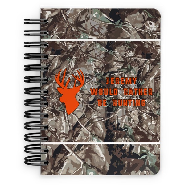 Custom Hunting Camo Spiral Notebook - 5x7 w/ Name or Text