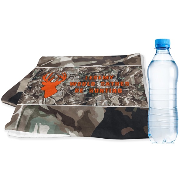 Custom Hunting Camo Sports & Fitness Towel (Personalized)