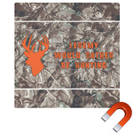 Hunting Camo Square Car Magnet - 6" (Personalized)