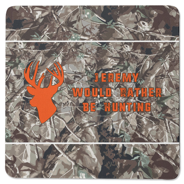 Hunting Camo Square Coaster Rubber Back - Single