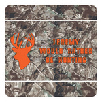 Hunting Camo Square Decal - XLarge (Personalized)