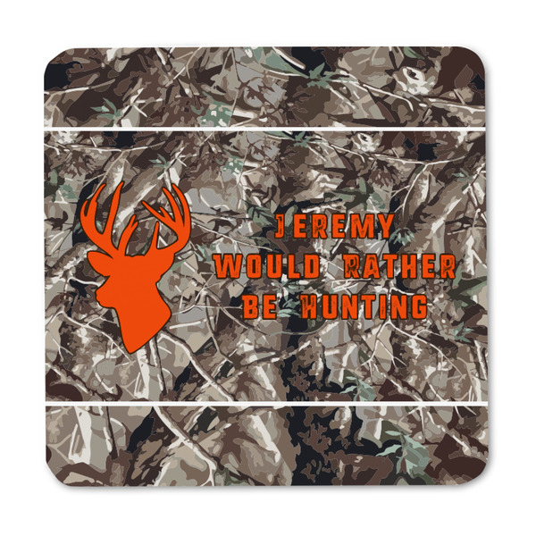 Hunting Camo Square Fridge Magnet - FRONT