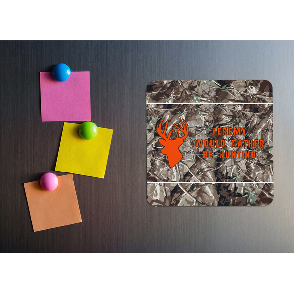 Hunting Camo Square Fridge Magnet - LIFESTYLE