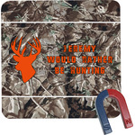 Hunting Camo Square Fridge Magnet (Personalized)