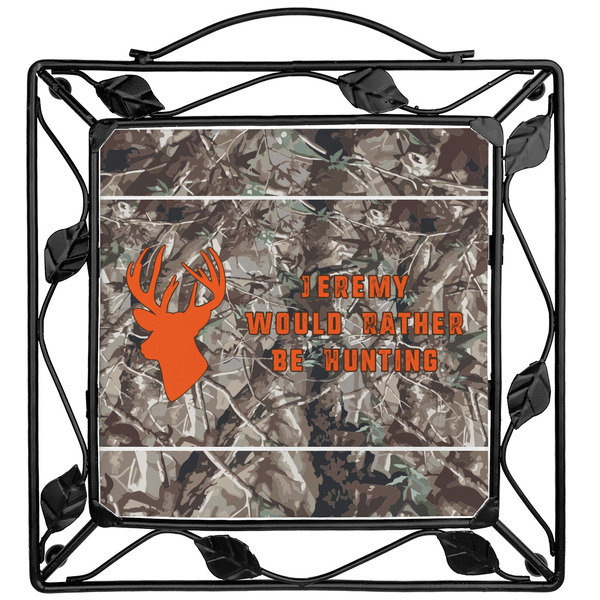 Custom Hunting Camo Square Trivet (Personalized)