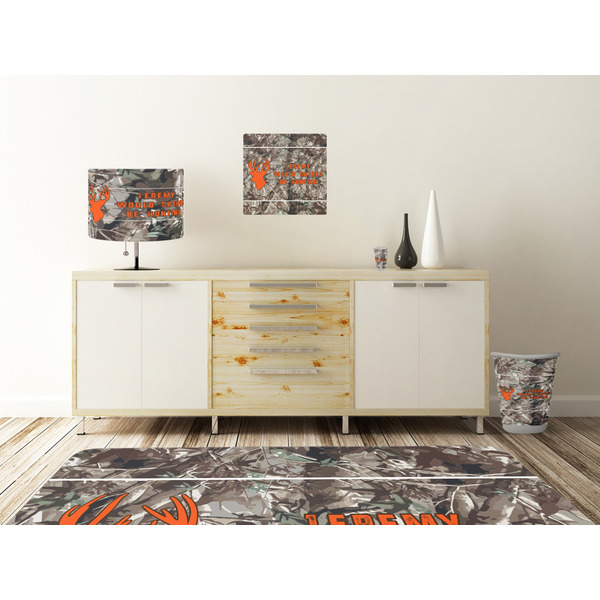 Hunting Camo Square Wall Decal Wooden Desk