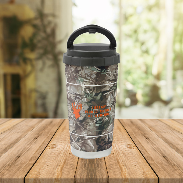 Hunting Camo Stainless Steel Travel Cup Lifestyle