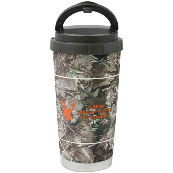 Custom Hunting Camo Stainless Steel Coffee Tumbler (Personalized)