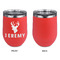Hunting Camo Stainless Wine Tumblers - Coral - Single Sided - Approval