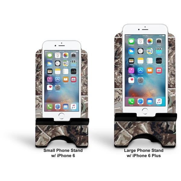 Hunting Camo Stylized Phone Stand - Comparison