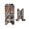 Hunting Camo Stylized Phone Stand - Front & Back - Small